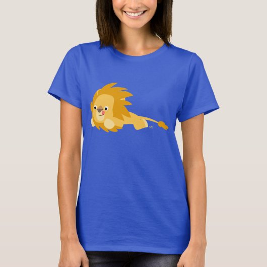 T-shirt Femme Lion Bouncy Cute (Devant)
