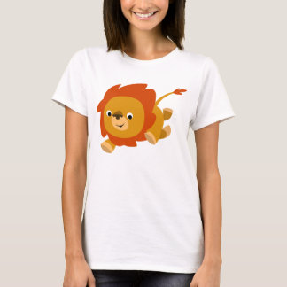 T-shirt Femme Lion Cartoon Fast Cute