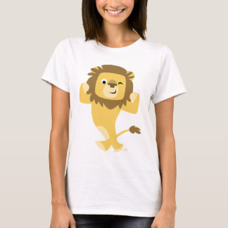 T-shirt Femme Lion Cartoon très fort