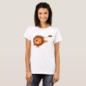 T-shirt Femme Lion Cartoon Vivant (Devant entier)