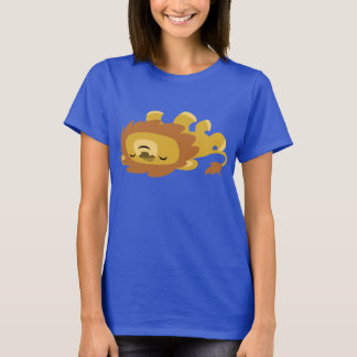 T-shirt Femme Lion Lazy Cartoon Cute