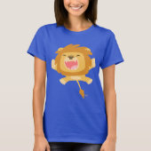 T-shirt femme Lion rebondissante (Devant)