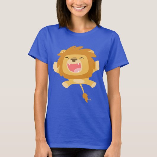 T-shirt femme Lion rebondissante (Devant)