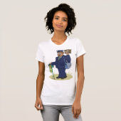 T-shirt femme livreur de postie (Devant entier)