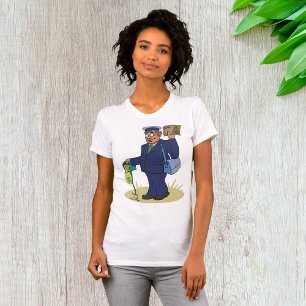 T-shirt femme livreur de postie