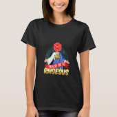 T-shirt Femme Louez Be Rngesus Dice Roll Jeu Vidéo R (Devant)