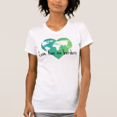 T-shirt femme Love Has No Borders, slim fit (Devant)