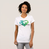T-shirt femme Love Has No Borders, slim fit (Devant entier)