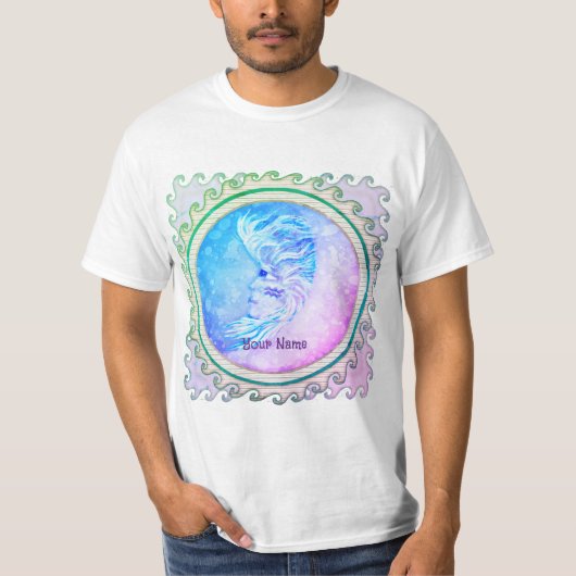 T-shirt Femme Lune Verseau (Devant)