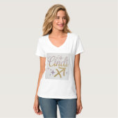 T-shirt femme Luxe Cindi Sagittarius (Devant entier)
