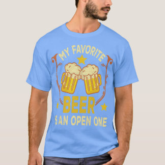 T-shirt Femme Ma Bière Préférée Est Une Bière Ouverte