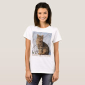T-shirt femme Mackerel Tabby Chat (Devant entier)
