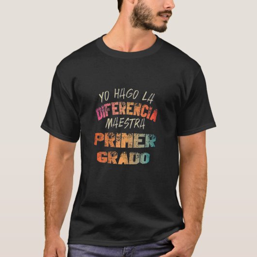 T-shirt Femme Maestra Primer Grado Maestra Espanol (Devant)