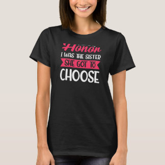 T-shirt Femme Maid Of Honor J'Étais La Soeur Bachelorette