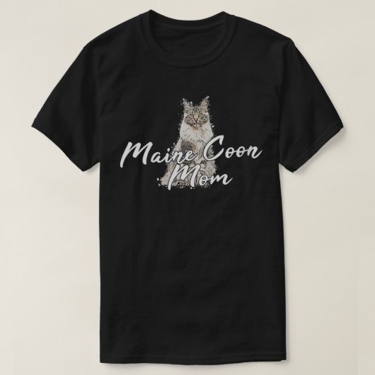 T-shirt Femme Maine Coon Chat Chats kitten Maine Coon Main (Design devant)