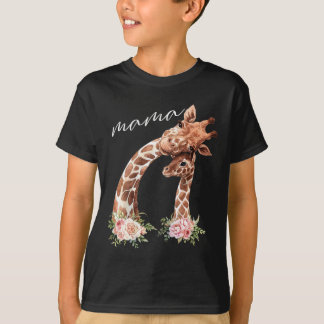 T-shirt Femme Mama Giraffe Chemise Nouvelle Maman Cadeau M