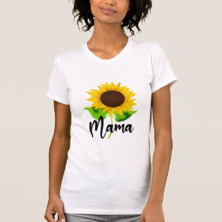 T-shirt Femme Mama Tournesol Maman Vie, Soleil Pour Femmes