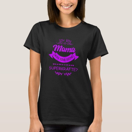 T-shirt Femme Maman Allemande Dire (Devant)