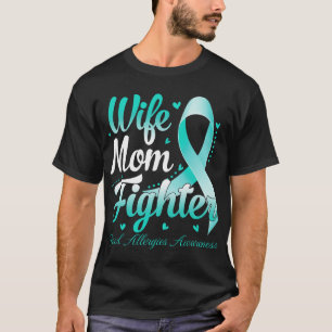 T-shirt Femme Maman Combattante Aliments Allergies Sensibi