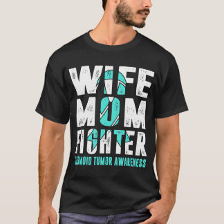 T-shirt Femme Maman Combattante Desmoid Tumor Sensibilisat