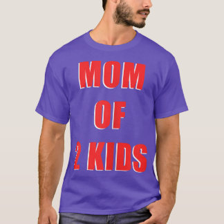 T-shirt Femme Maman de 2 enfants Grossesse jumelle Genre A