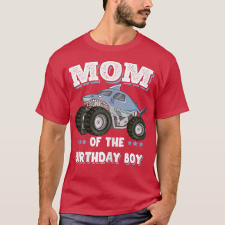 T-shirt Femme Maman De L'Anniversaire Pères Garçon Monster