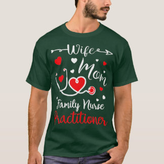 T-shirt Femme Maman Famille Infirmière Praticien Valentine