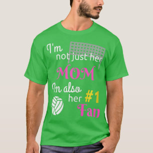 T-shirt Femme Maman Fan J'aime Volleyball T