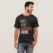 T-shirt Femme Maman Manager Manager Mère 2 (Devant entier)