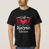 T-shirt Femme Maman Technicien en dialyse Infirmière Tech  (Devant)