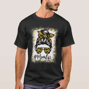 T-shirt Femme Maman Vie Bleached Maman Vie Leopard Messy B