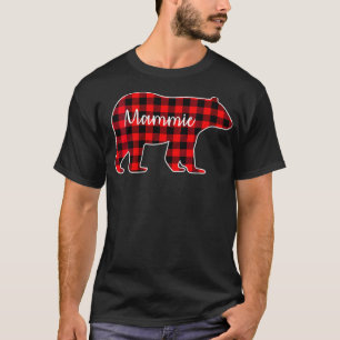 T-shirt Femme Mammie Ours Rouge Correspondance de famille