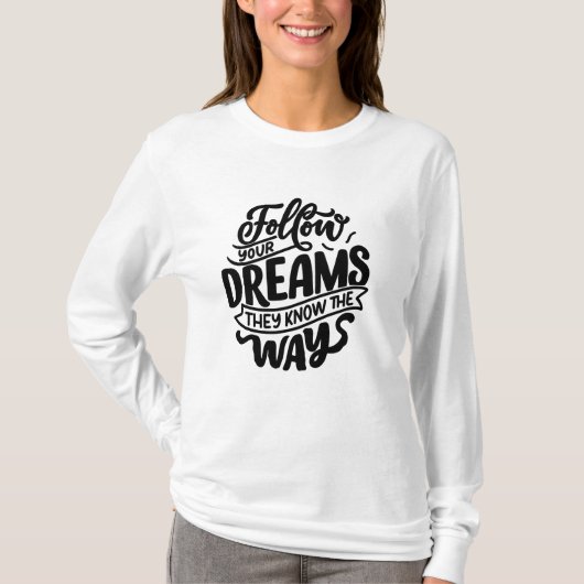 T-shirt femme manches longues  (Devant)