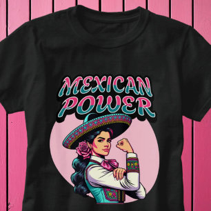 T-shirt Femme Mariachi forte puissance mexicaine