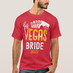 T-shirt Femme Mariage assorti Las Vegas 2022 Mariée et M