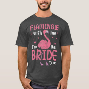 T-shirt Femme Mariée Flamant Rose Mariage Enterrement de V