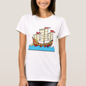 T-shirt femme marine chinoise (Devant)