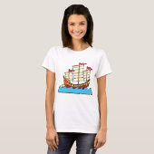 T-shirt femme marine chinoise (Devant entier)