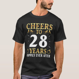 T-shirt Femme Maris Boire La Soirée À 28 Ans Heureusement 