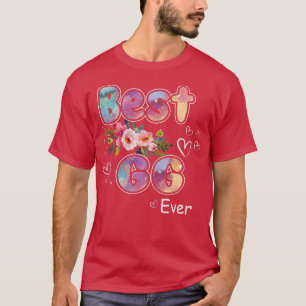 T-shirt Femme Meilleur GG Jamais Floral Décoration Grand-m