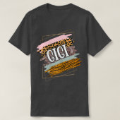 T-shirt Femme Meilleure Gigi Grand-mère Appréciation Leopa (Design devant)