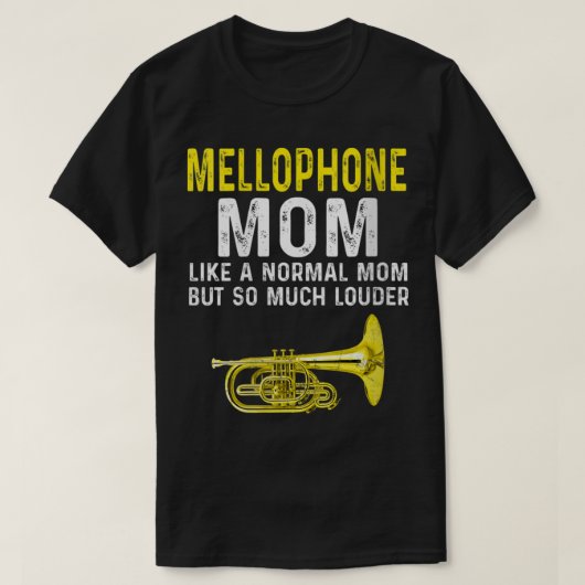 T-shirt Femme Mellophone Maman Marching Band VNeck (Design devant)