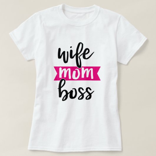 T-SHIRT FEMME MÈRE BOSS (Design devant)