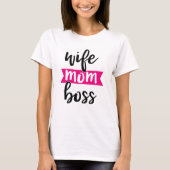 T-SHIRT FEMME MÈRE BOSS (Devant)