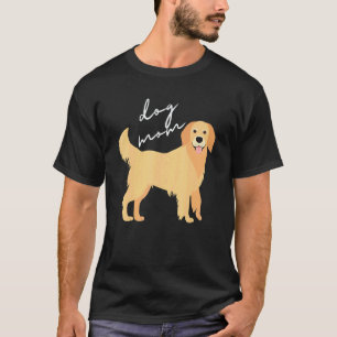 T-shirt Femme Mère de Chien Retriever Golden Clair