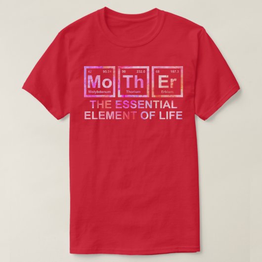 T-shirt Femme Mère L'Élément Essentiel De La Vie Mère Sc (Design devant)
