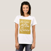 T-shirt Femme mère reine | script de parties scintillant d (Devant entier)