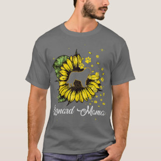 T-shirt Femme mignonne Bernard Mama Tournesol Chien Maman