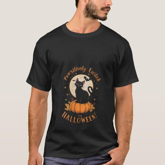 T-shirt Femme mignonne Chat Citrouille Chat Chat Chat Paws (Devant)