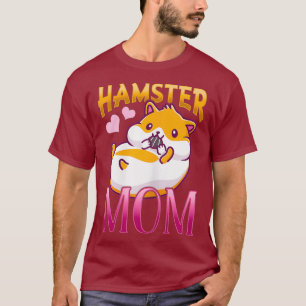 T-shirt Femme mignonne Hamster Aimer Maman Coeur animal